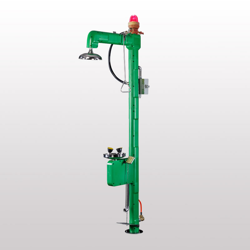 防凍電伴熱304不銹鋼復合式洗眼器(綠色ABS)BH30-1062L 防凍電伴熱304不銹鋼復合式洗眼器(綠色ABS)BH30-1062L
